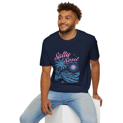 Salty Soul T-Shirt, Beach Vibes Tee, Unisex Summer Shirt, Gift for Coastal Lovers, Casual Everyday Wear
