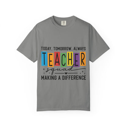 Colorful Teacher T-Shirt | Teacher Squad | Gift for Educators, School Spirit Tee, Classroom Apparel, Inspirational Teacher Gift