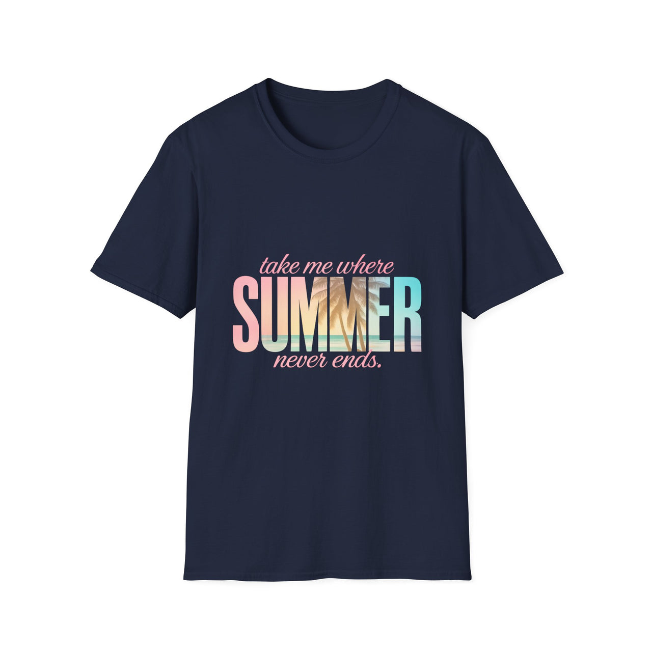 Summer Vibes Unisex Softstyle T-Shirt - Perfect for Beach Days, Vacation, Casual Wear, Gifts, Summer Parties - To Be Designs