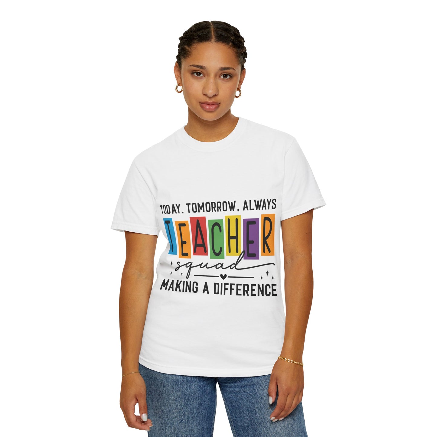 Colorful Teacher T-Shirt | Teacher Squad | Gift for Educators, School Spirit Tee, Classroom Apparel, Inspirational Teacher Gift