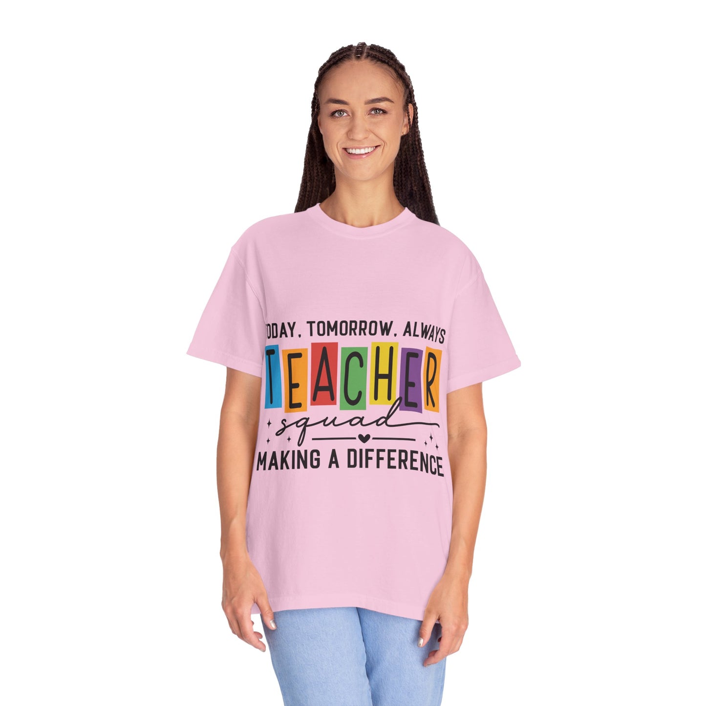 Colorful Teacher T-Shirt | Teacher Squad | Gift for Educators, School Spirit Tee, Classroom Apparel, Inspirational Teacher Gift
