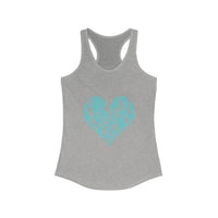 Women's Heart Print Tank Top, Hilton Head Island Sleeveless Tee, Summer Workout Shirt, Beach Vacation Apparel, Travel Gift