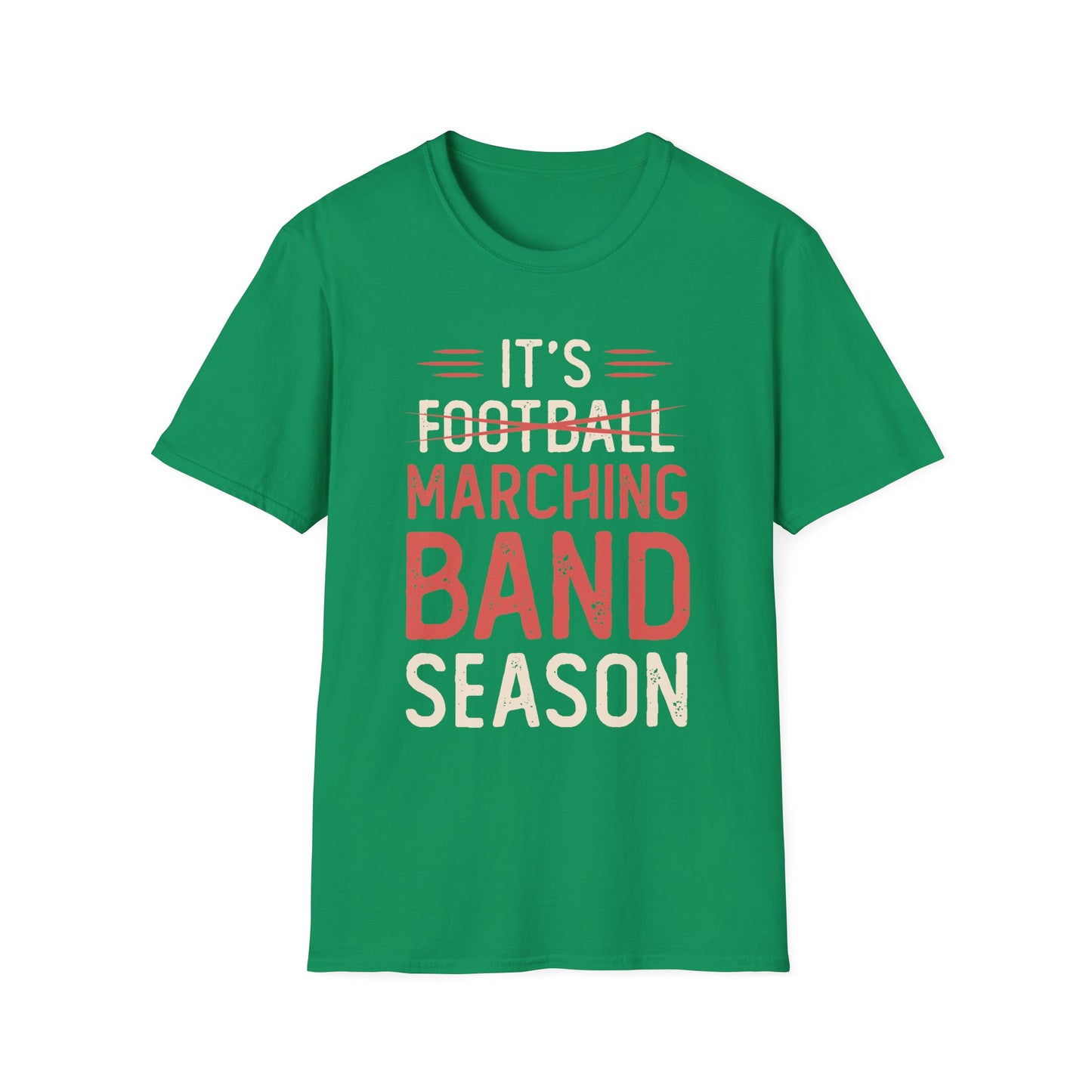 Marching Band Season Unisex T-Shirt, Softstyle Tee, Music Lover Gift, Band Member Apparel, Back to School, Football Season Tee