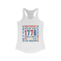 Patriotic Women's Tank Top | 4th of July, Independence Day, Summer BBQs, USA Freedom, Red White Blue Gear - To Be Designs