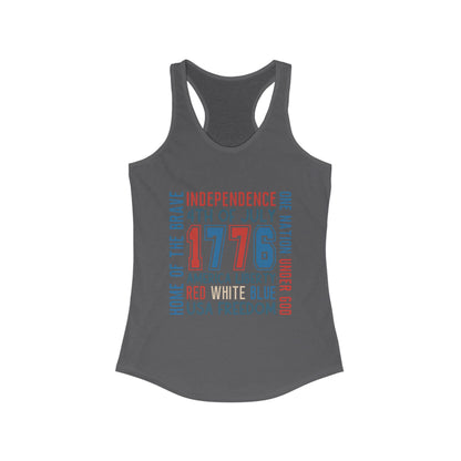 Patriotic Women's Tank Top | 4th of July, Independence Day, Summer BBQs, USA Freedom, Red White Blue Gear - To Be Designs