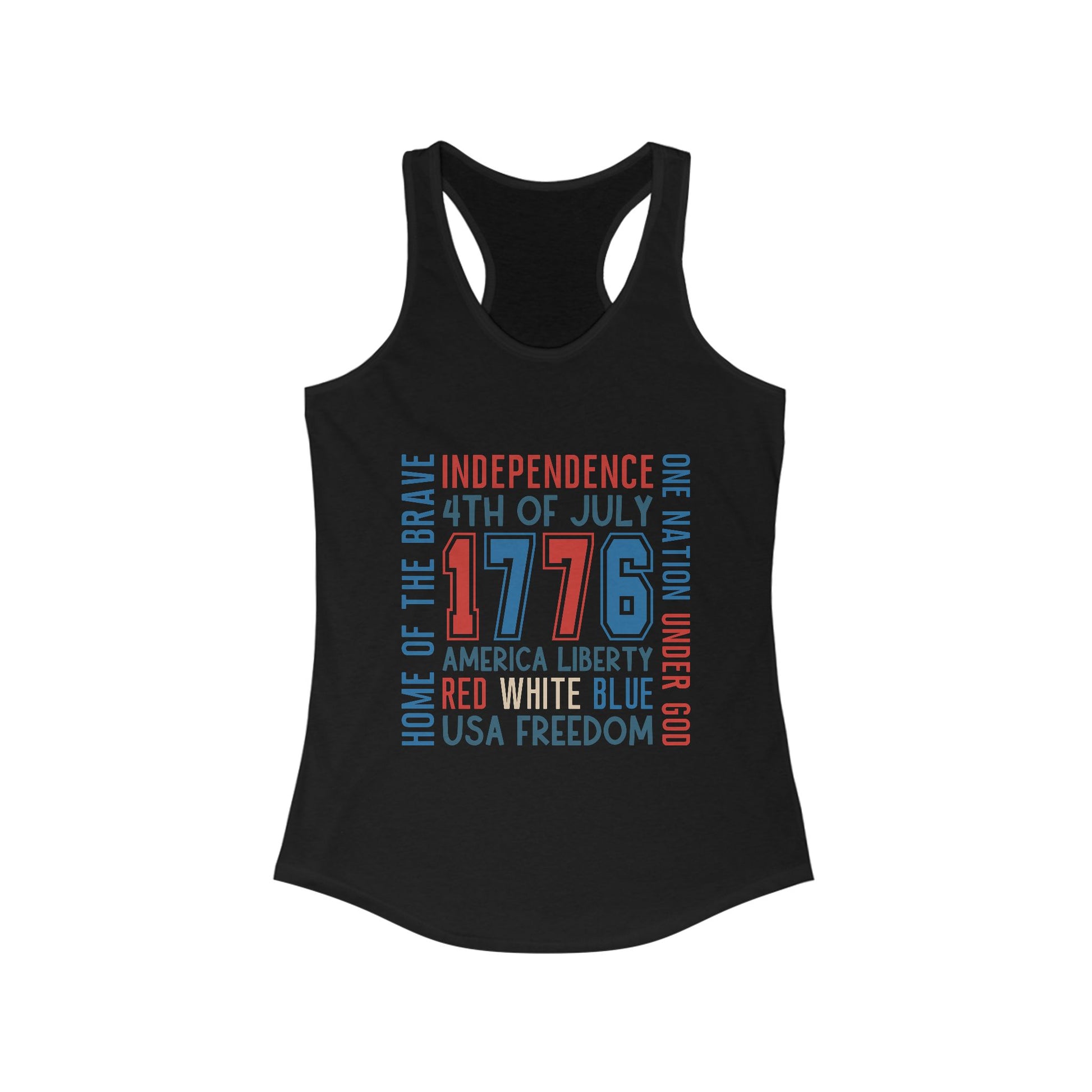 Patriotic Women's Tank Top | 4th of July, Independence Day, Summer BBQs, USA Freedom, Red White Blue Gear - To Be Designs