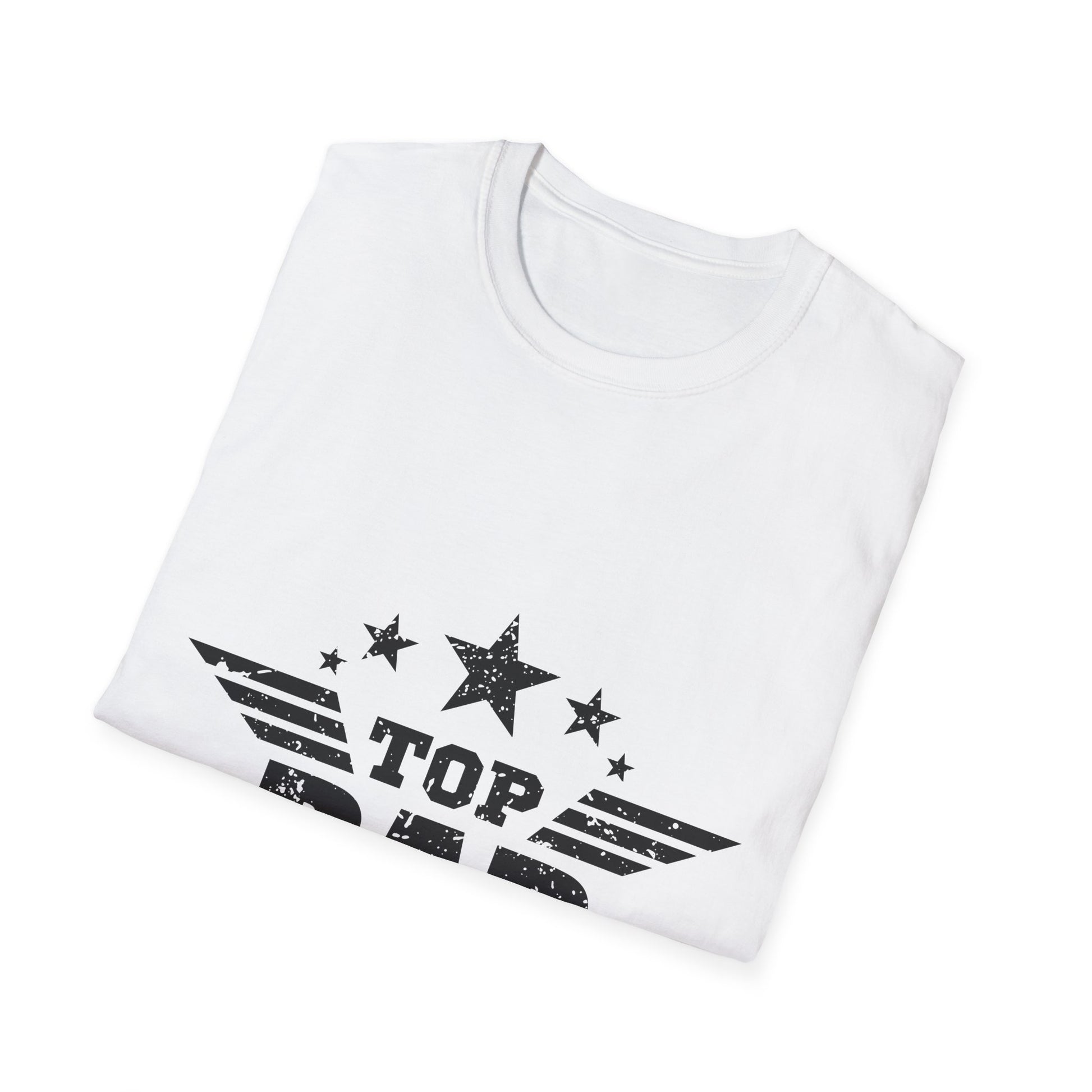 Top Dad Unisex Softstyle T-Shirt, Father's Day Gift, Casual Tee, Dad Apparel, Birthday Present, Family Gathering Wear - To Be Designs