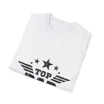 Top Dad Unisex Softstyle T-Shirt, Father's Day Gift, Casual Tee, Dad Apparel, Birthday Present, Family Gathering Wear - To Be Designs