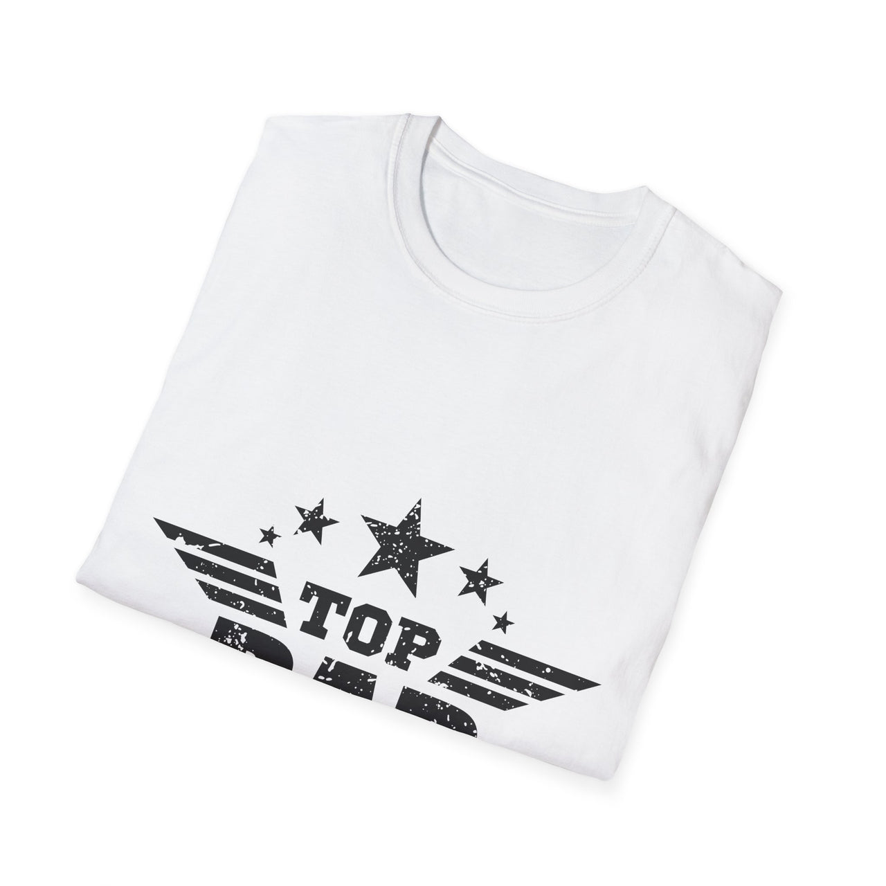 Top Dad Unisex Softstyle T-Shirt, Father's Day Gift, Casual Tee, Dad Apparel, Birthday Present, Family Gathering Wear - To Be Designs