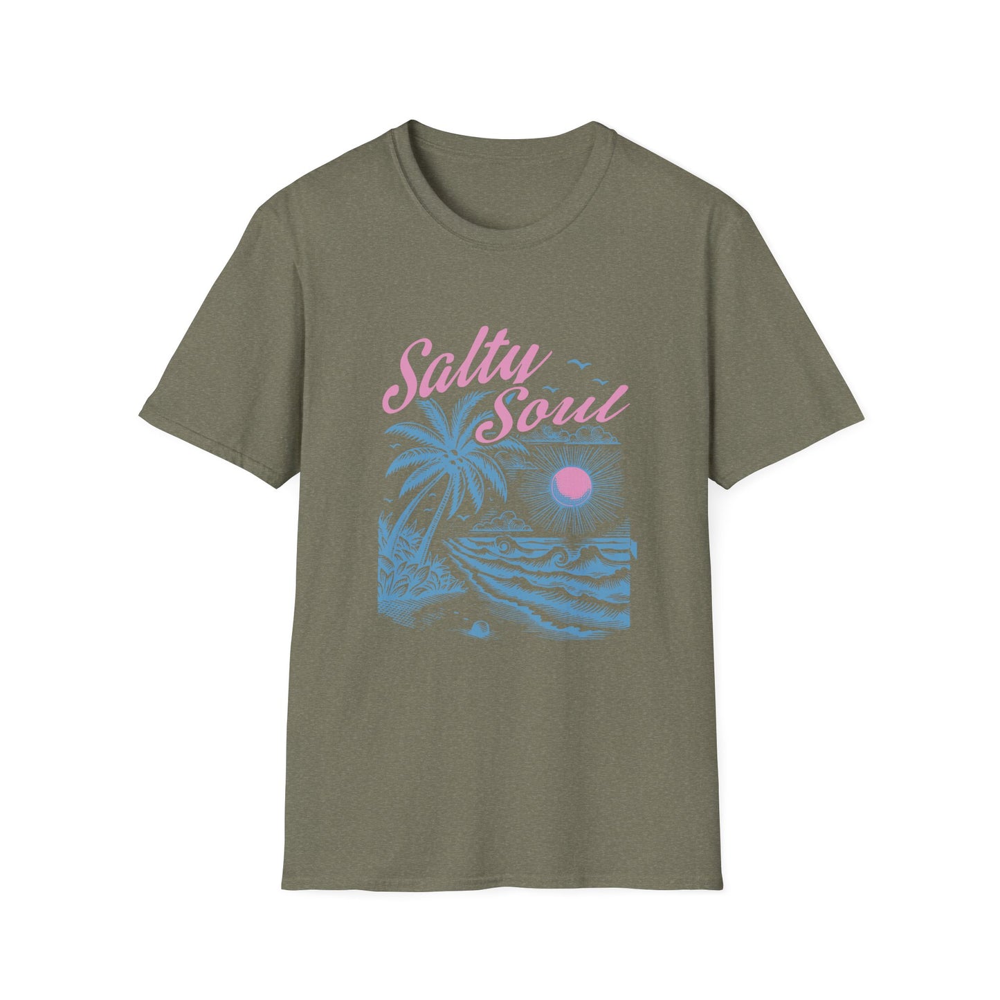Salty Soul T-Shirt, Beach Vibes Tee, Unisex Summer Shirt, Gift for Coastal Lovers, Casual Everyday Wear