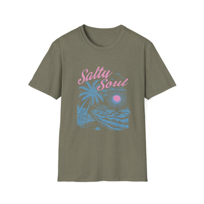 Salty Soul T-Shirt, Beach Vibes Tee, Unisex Summer Shirt, Gift for Coastal Lovers, Casual Everyday Wear