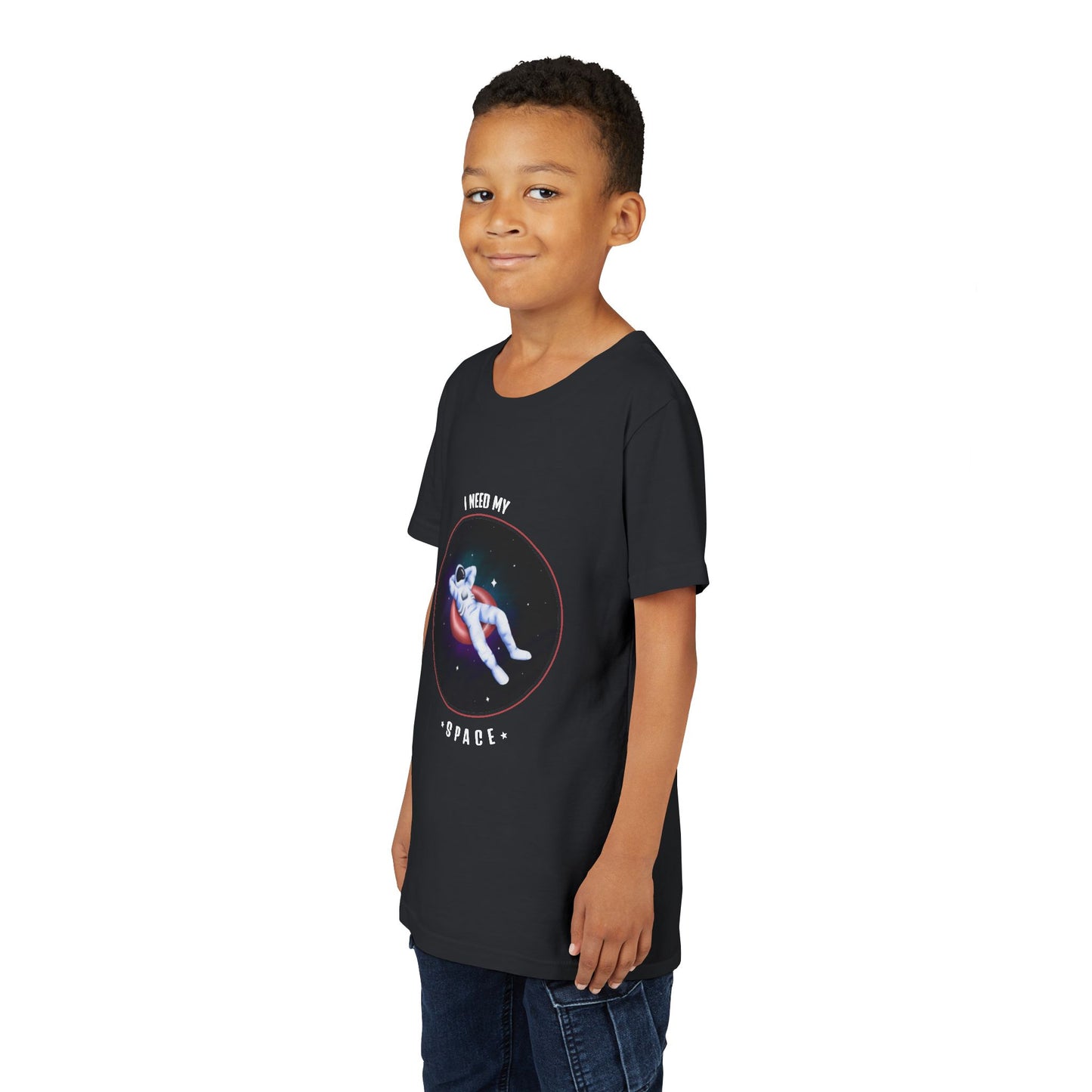 Youth Space-Themed Short Sleeve Tee - "I Need My Space" - Galaxy T-Shirt for Kids, Astronaut Gift, Children's Apparel, Birthday Gift, [...]