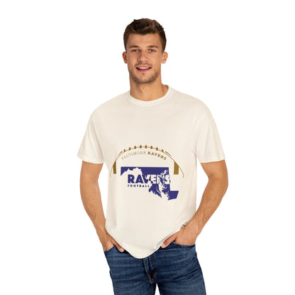 Baltimore Ravens Garment-Dyed T-Shirt - Unisex Football Fan Tee, Casual Wear, Game Day Apparel, Sports Merchandise, Birthday Gift