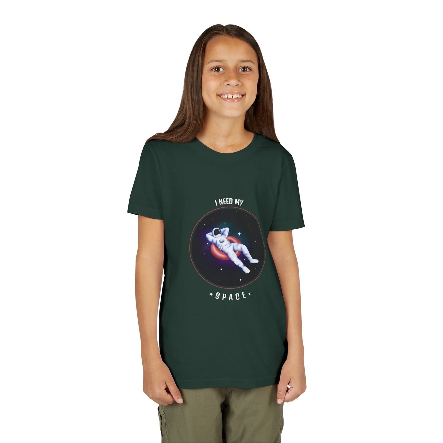 Youth Space-Themed Short Sleeve Tee - "I Need My Space" - Galaxy T-Shirt for Kids, Astronaut Gift, Children's Apparel, Birthday Gift, [...]