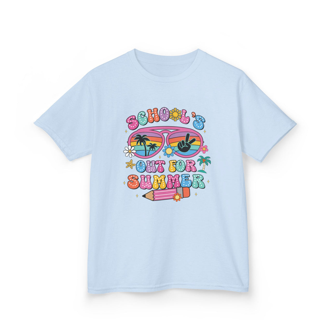 Summer Vibes Kids Tee, School's Out Shirt, Kids Summer T-Shirt, Fun Graphic Tee, Youth Casual Wear - To Be Designs