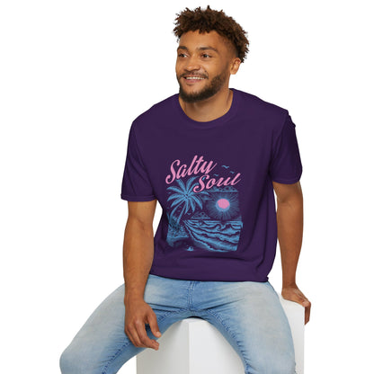 Salty Soul T-Shirt, Beach Vibes Tee, Unisex Summer Shirt, Gift for Coastal Lovers, Casual Everyday Wear