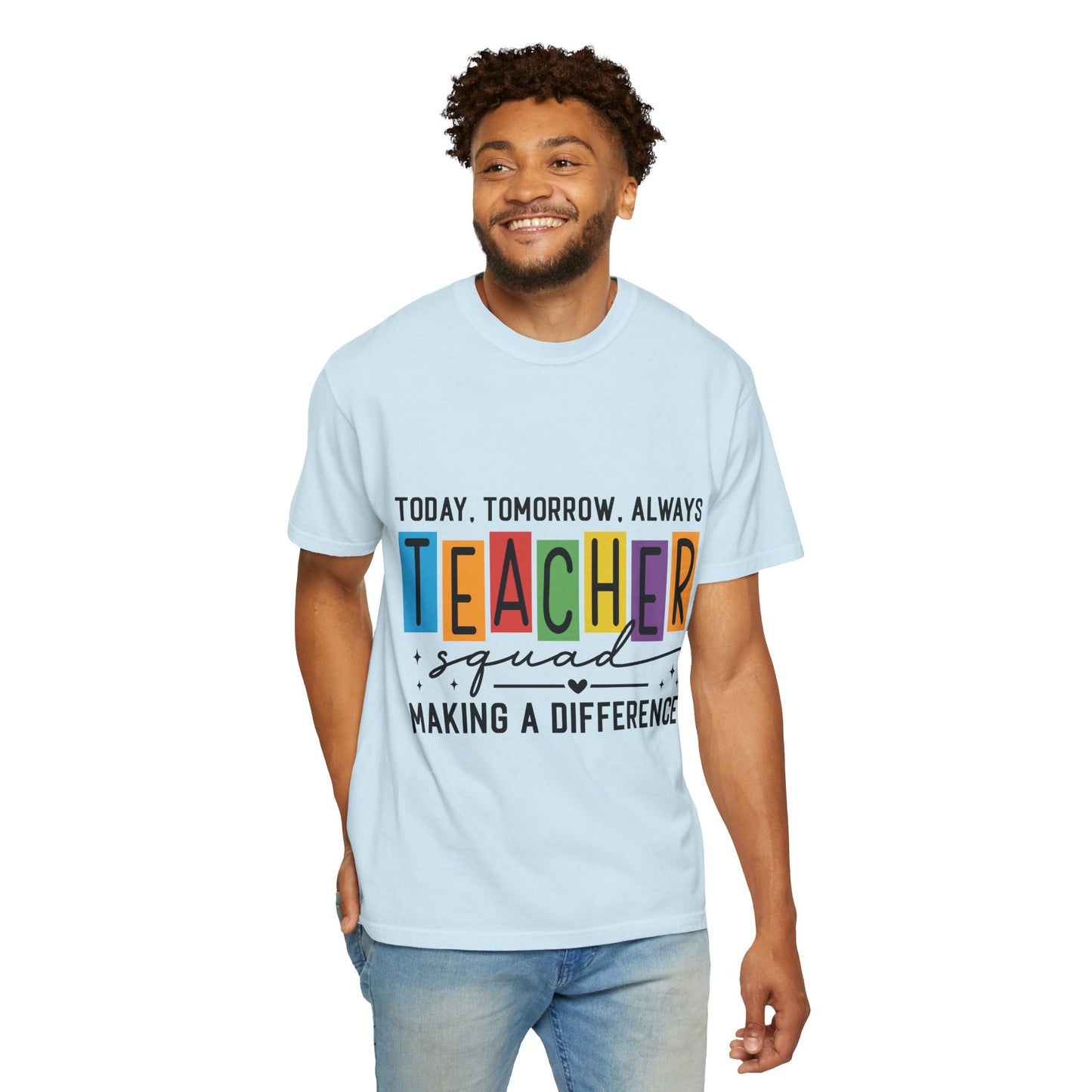 Colorful Teacher T-Shirt | Teacher Squad | Gift for Educators, School Spirit Tee, Classroom Apparel, Inspirational Teacher Gift