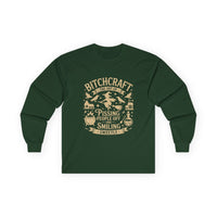 Bitchcraft Unisex Long Sleeve Tee | Funny Witchy Shirt, Gifts for Witches, Halloween Apparel, Spooky Season Wear, Casual Outfit