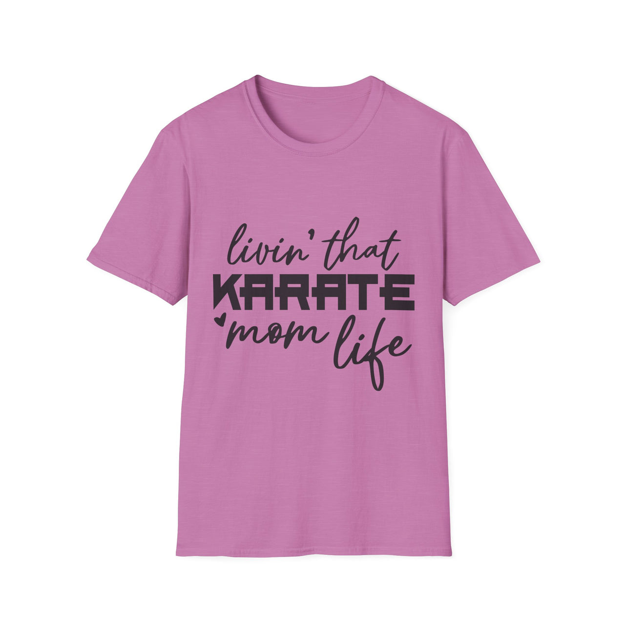 Karate Mom Life T-Shirt, Unisex Softstyle Tee, Gift for Karate Moms, Fun Sportswear for Events, Martial Arts Apparel - To Be Designs