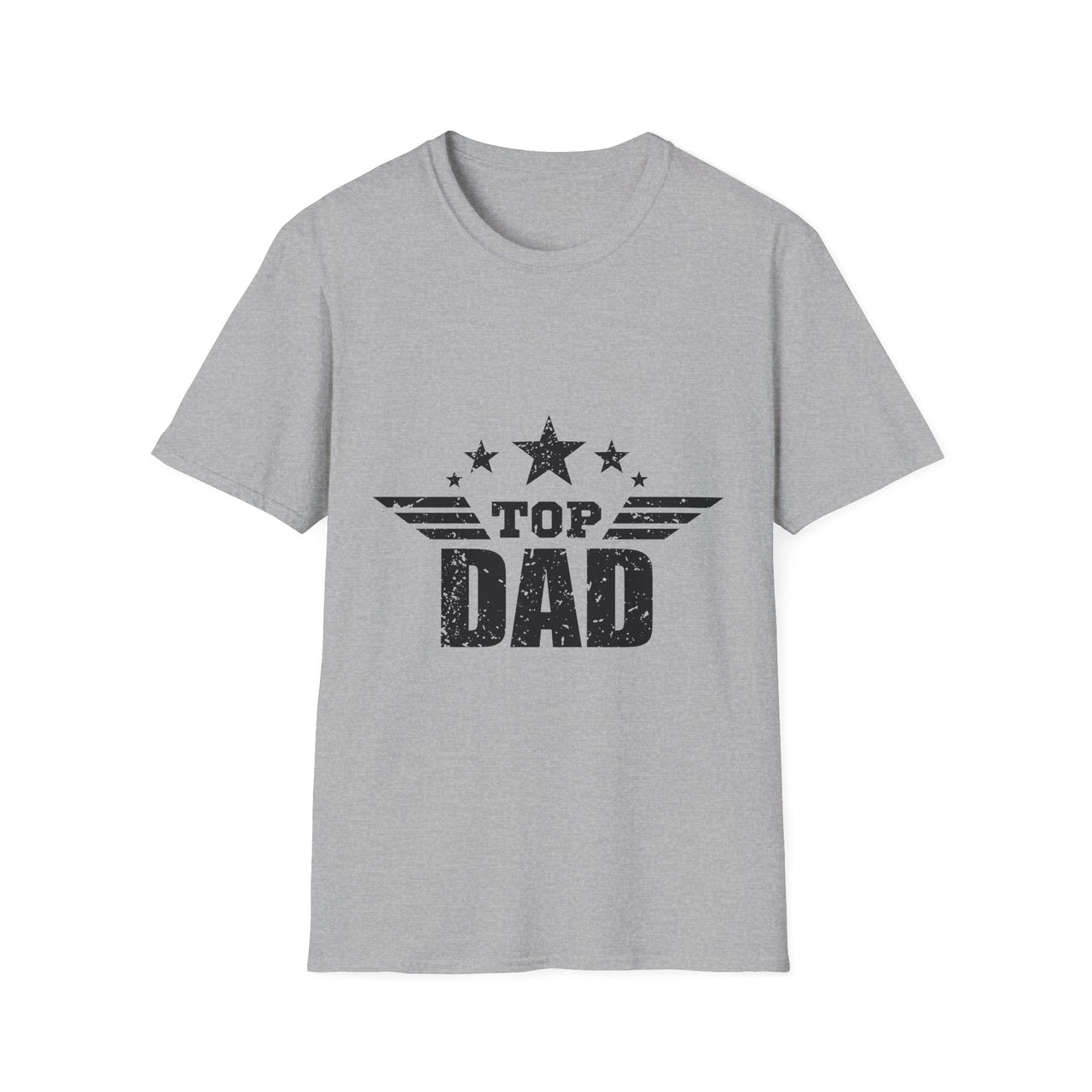 Top Dad Unisex Softstyle T-Shirt, Father's Day Gift, Casual Tee, Dad Apparel, Birthday Present, Family Gathering Wear - To Be Designs