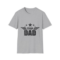 Top Dad Unisex Softstyle T-Shirt, Father's Day Gift, Casual Tee, Dad Apparel, Birthday Present, Family Gathering Wear - To Be Designs