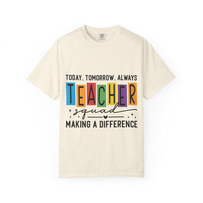 Colorful Teacher T-Shirt | Teacher Squad | Gift for Educators, School Spirit Tee, Classroom Apparel, Inspirational Teacher Gift