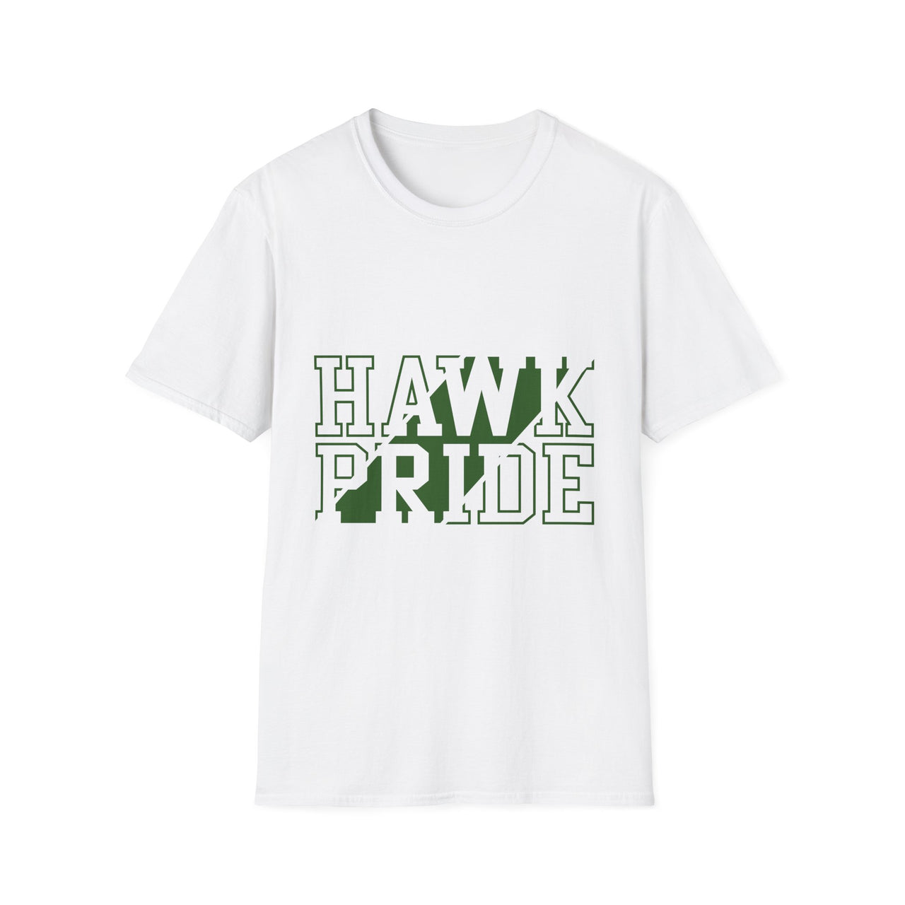 Hawk Pride Unisex T-Shirt, Softstyle Tee for School Spirit, College Apparel, Gifts for Graduates, Casual Wear