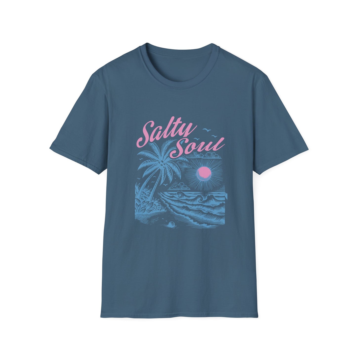 Salty Soul T-Shirt, Beach Vibes Tee, Unisex Summer Shirt, Gift for Coastal Lovers, Casual Everyday Wear