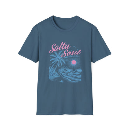 Salty Soul T-Shirt, Beach Vibes Tee, Unisex Summer Shirt, Gift for Coastal Lovers, Casual Everyday Wear