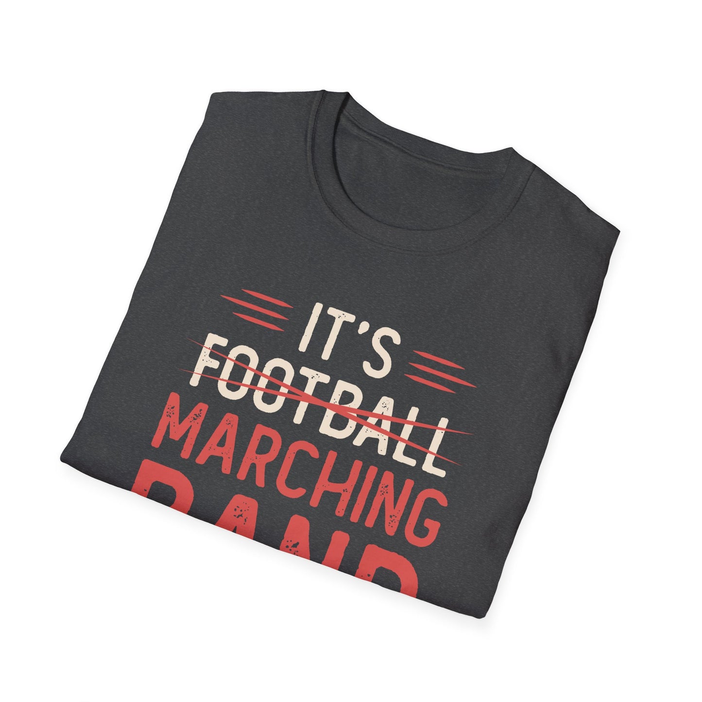 Marching Band Season Unisex T-Shirt, Softstyle Tee, Music Lover Gift, Band Member Apparel, Back to School, Football Season Tee