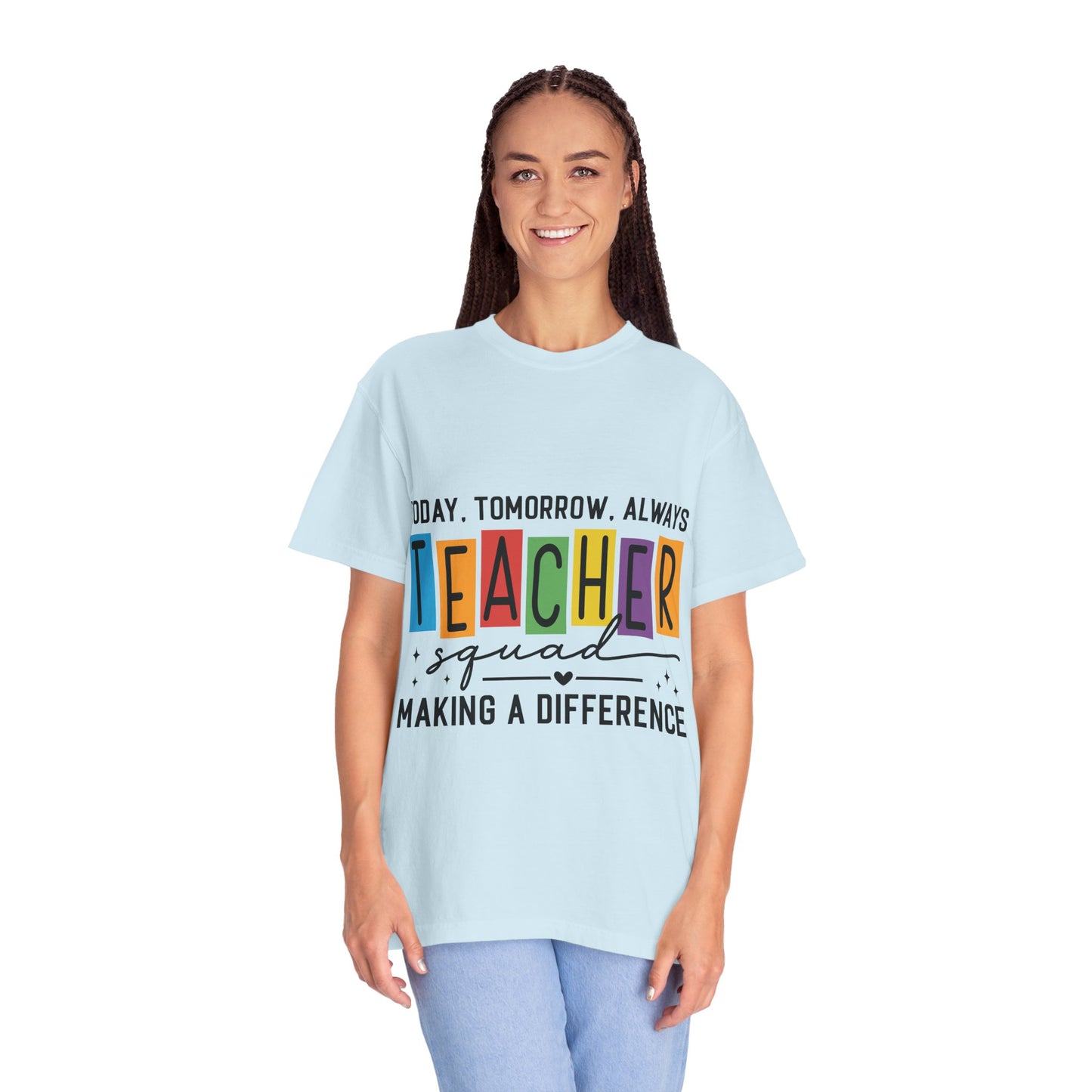 Colorful Teacher T-Shirt | Teacher Squad | Gift for Educators, School Spirit Tee, Classroom Apparel, Inspirational Teacher Gift
