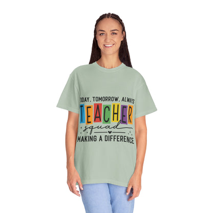 Colorful Teacher T-Shirt | Teacher Squad | Gift for Educators, School Spirit Tee, Classroom Apparel, Inspirational Teacher Gift