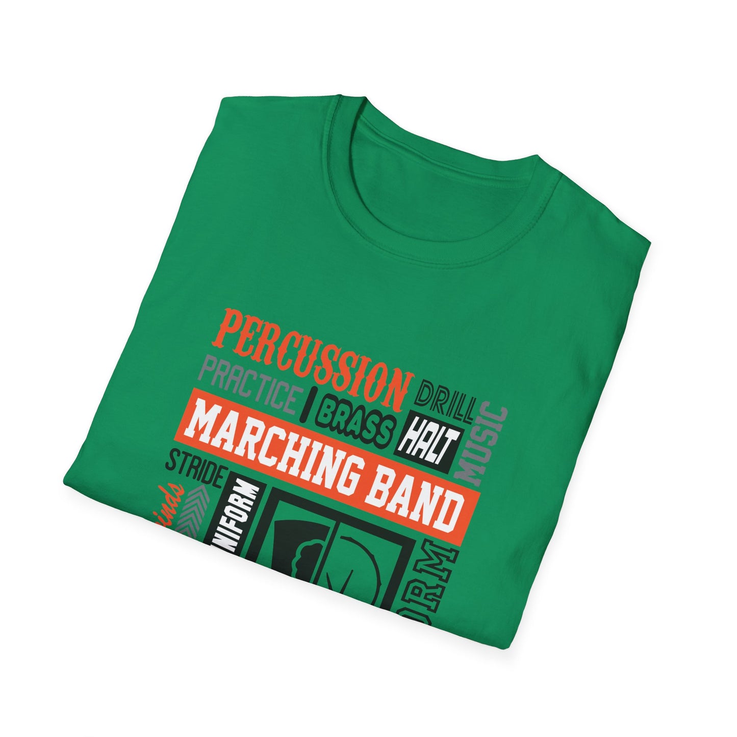 Marching Band Unisex Softstyle T-Shirt, Music Lover Tee, Drum Corps Apparel, Band Performance Shirt, Gift for Musicians, Marching [...] - To Be Designs