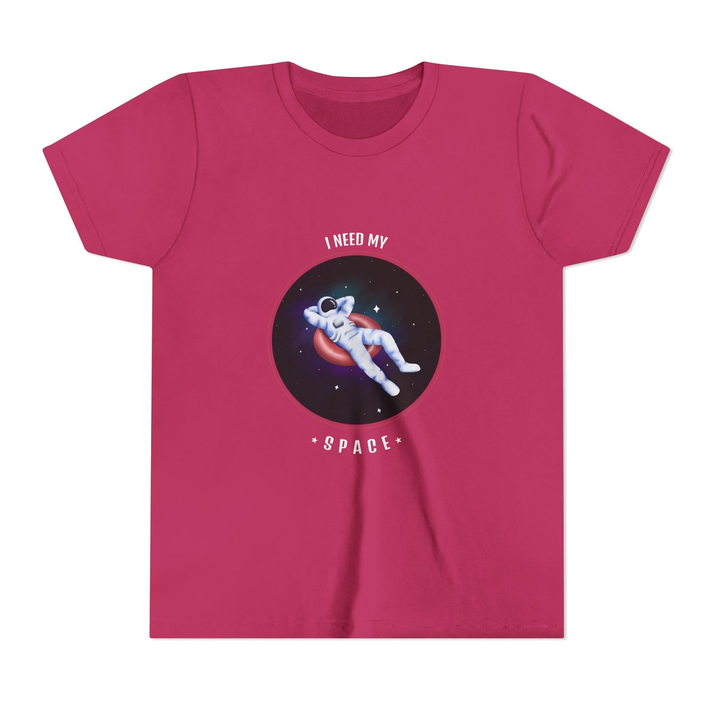 Youth Space-Themed Short Sleeve Tee - "I Need My Space" - Galaxy T-Shirt for Kids, Astronaut Gift, Children's Apparel, Birthday Gift, [...]