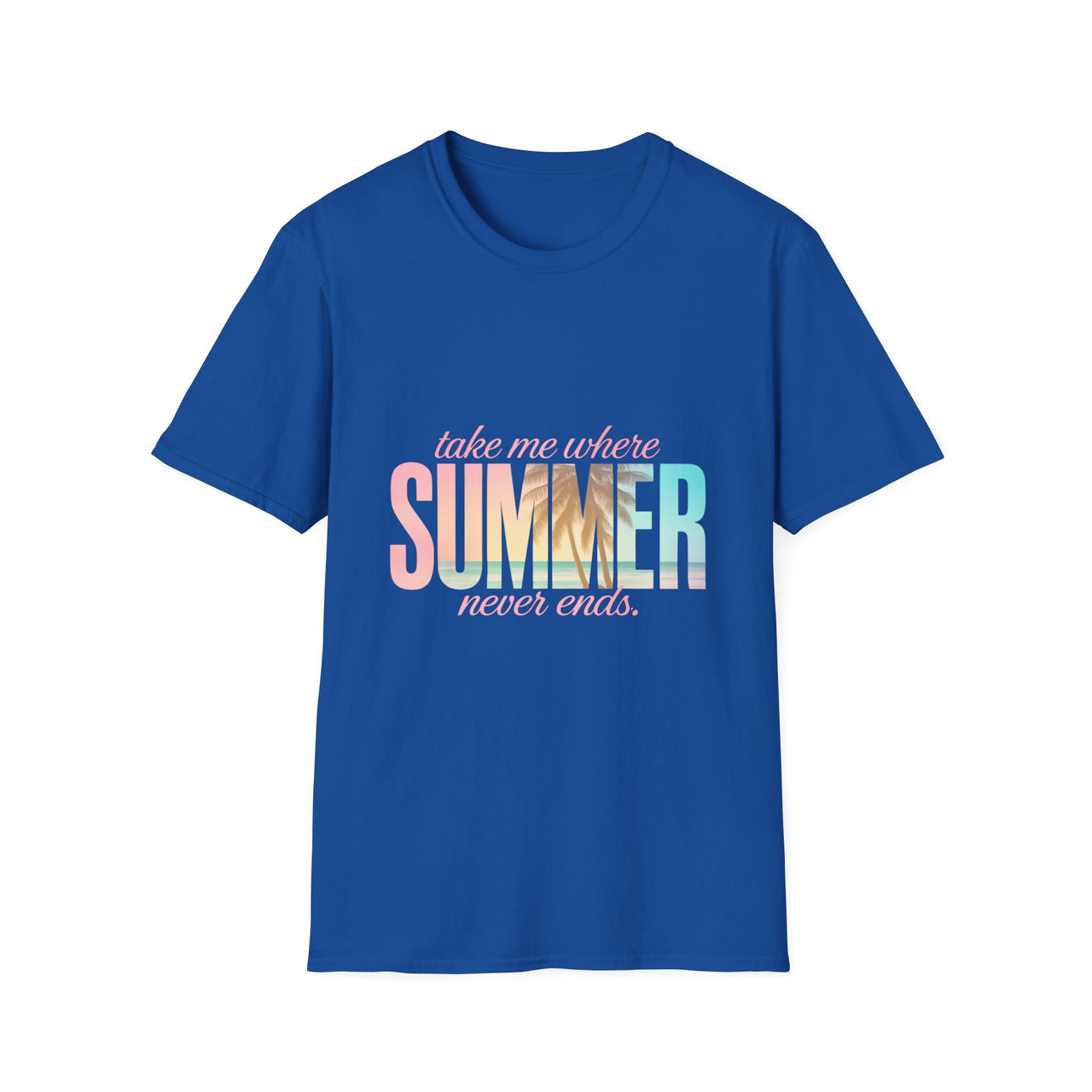 Summer Vibes Unisex Softstyle T-Shirt - Perfect for Beach Days, Vacation, Casual Wear, Gifts, Summer Parties - To Be Designs