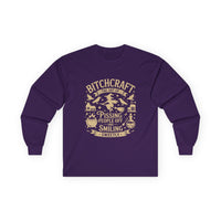 Bitchcraft Unisex Long Sleeve Tee | Funny Witchy Shirt, Gifts for Witches, Halloween Apparel, Spooky Season Wear, Casual Outfit