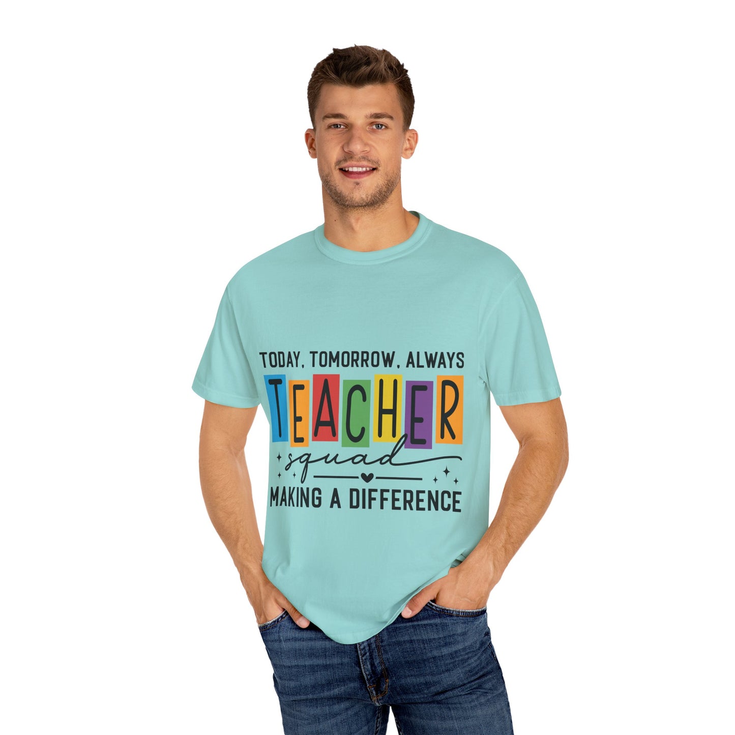 Colorful Teacher T-Shirt | Teacher Squad | Gift for Educators, School Spirit Tee, Classroom Apparel, Inspirational Teacher Gift