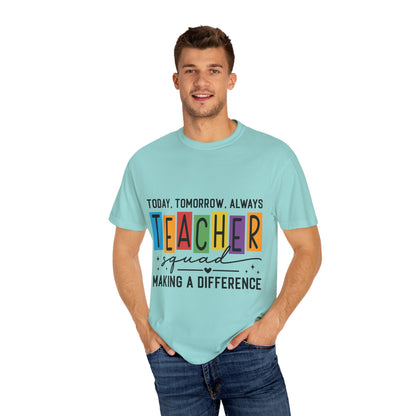 Colorful Teacher T-Shirt | Teacher Squad | Gift for Educators, School Spirit Tee, Classroom Apparel, Inspirational Teacher Gift