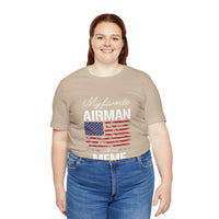 Patriotic Tee - My Favorite Airmen Calls Me Meme