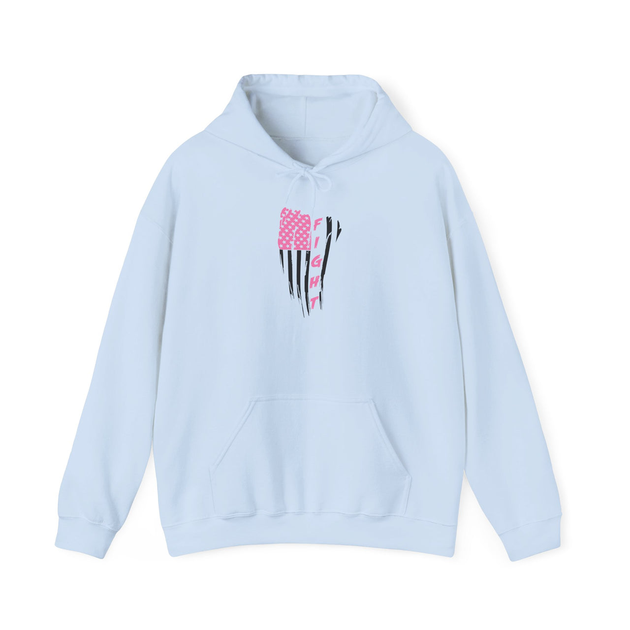 Pink and Black American Flag Graphic Hoodie