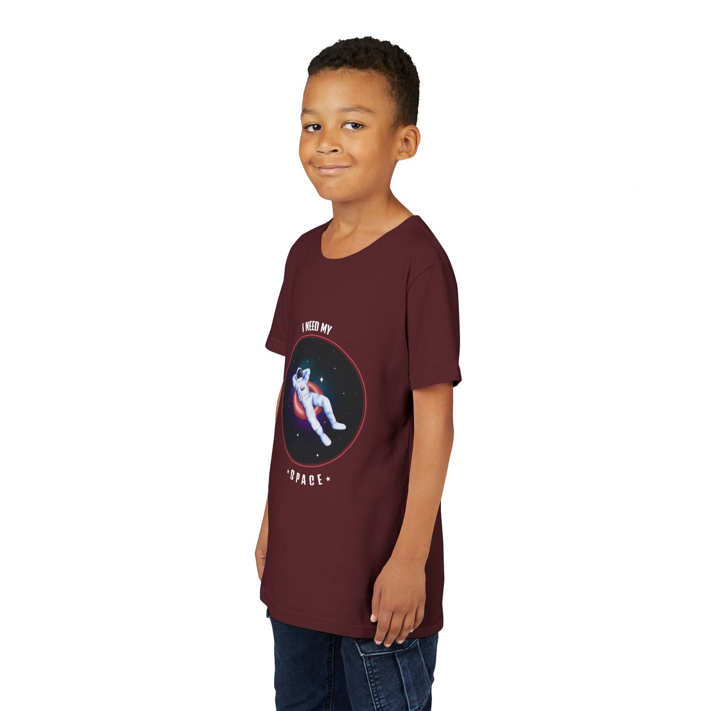 Youth Space-Themed Short Sleeve Tee - "I Need My Space" - Galaxy T-Shirt for Kids, Astronaut Gift, Children's Apparel, Birthday Gift, [...]