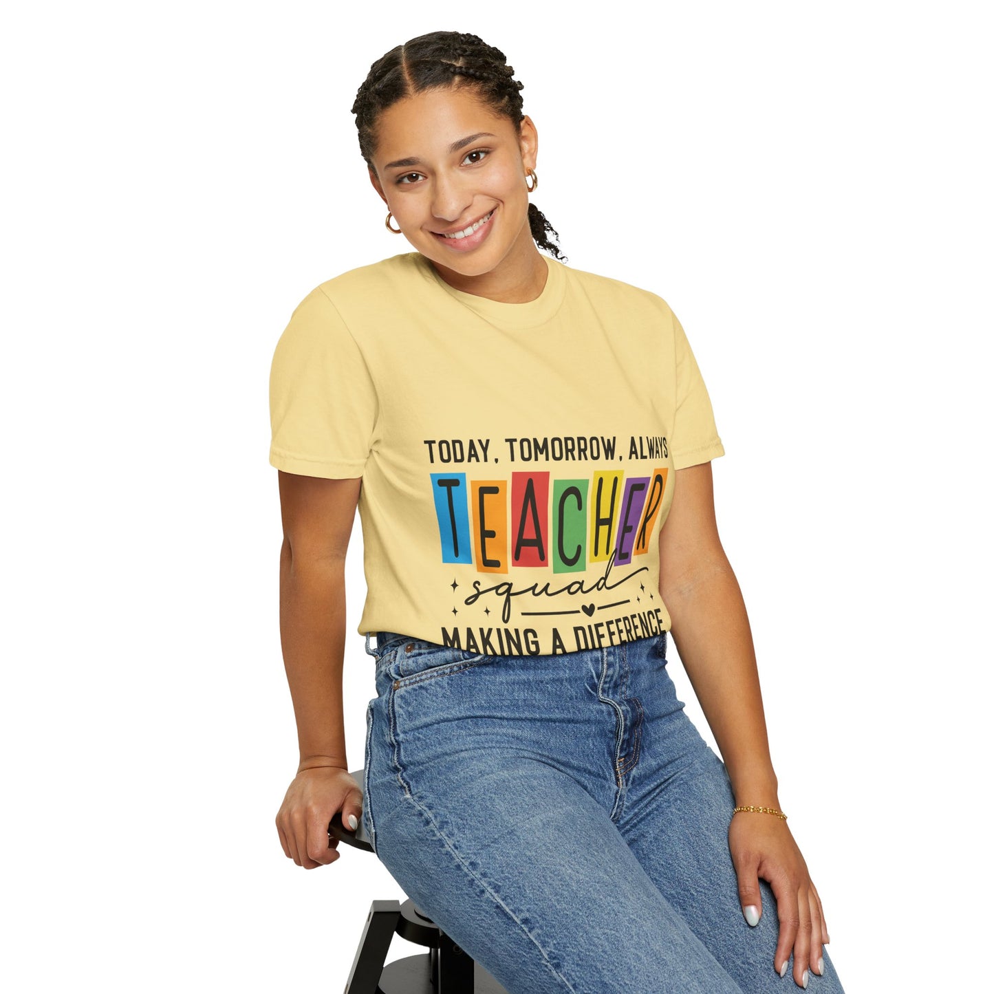 Colorful Teacher T-Shirt | Teacher Squad | Gift for Educators, School Spirit Tee, Classroom Apparel, Inspirational Teacher Gift