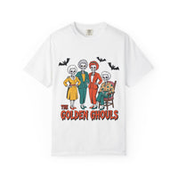 Golden Ghouls Unisex T-Shirt, Halloween Tee, Vintage Style Shirt, Gift for Fans, Retro Graphic Tee, Spooky Apparel