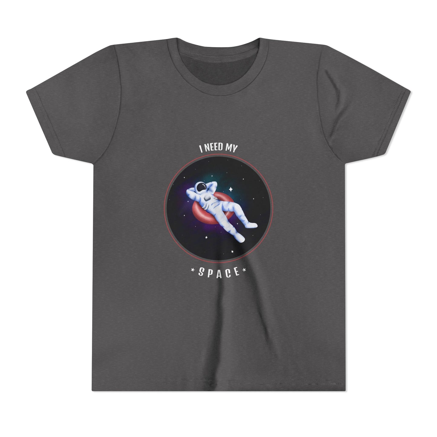 Youth Space-Themed Short Sleeve Tee - "I Need My Space" - Galaxy T-Shirt for Kids, Astronaut Gift, Children's Apparel, Birthday Gift, [...]