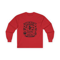 Bitchcraft Unisex Long Sleeve Tee | Funny Witchy Shirt, Gifts for Witches, Halloween Apparel, Spooky Season Wear, Casual Outfit