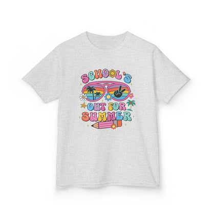 Summer Vibes Kids Tee, School's Out Shirt, Kids Summer T-Shirt, Fun Graphic Tee, Youth Casual Wear - To Be Designs