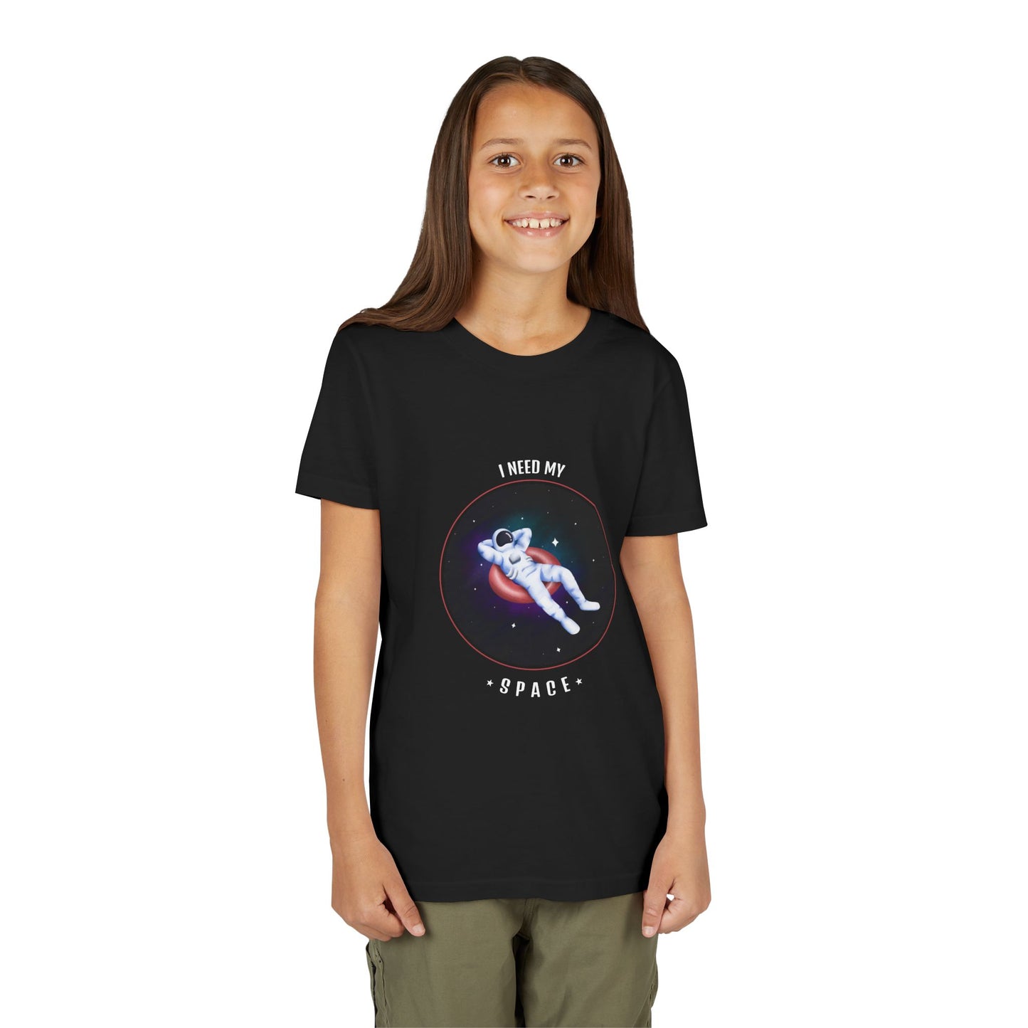 Youth Space-Themed Short Sleeve Tee - "I Need My Space" - Galaxy T-Shirt for Kids, Astronaut Gift, Children's Apparel, Birthday Gift, [...]