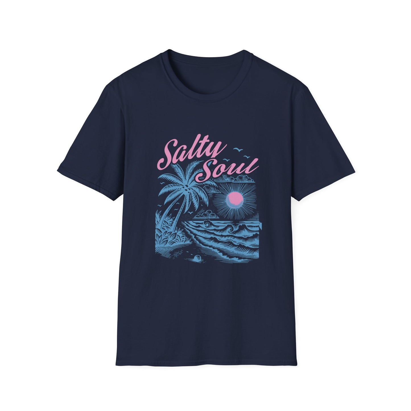 Salty Soul T-Shirt, Beach Vibes Tee, Unisex Summer Shirt, Gift for Coastal Lovers, Casual Everyday Wear