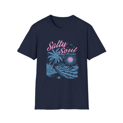 Salty Soul T-Shirt, Beach Vibes Tee, Unisex Summer Shirt, Gift for Coastal Lovers, Casual Everyday Wear