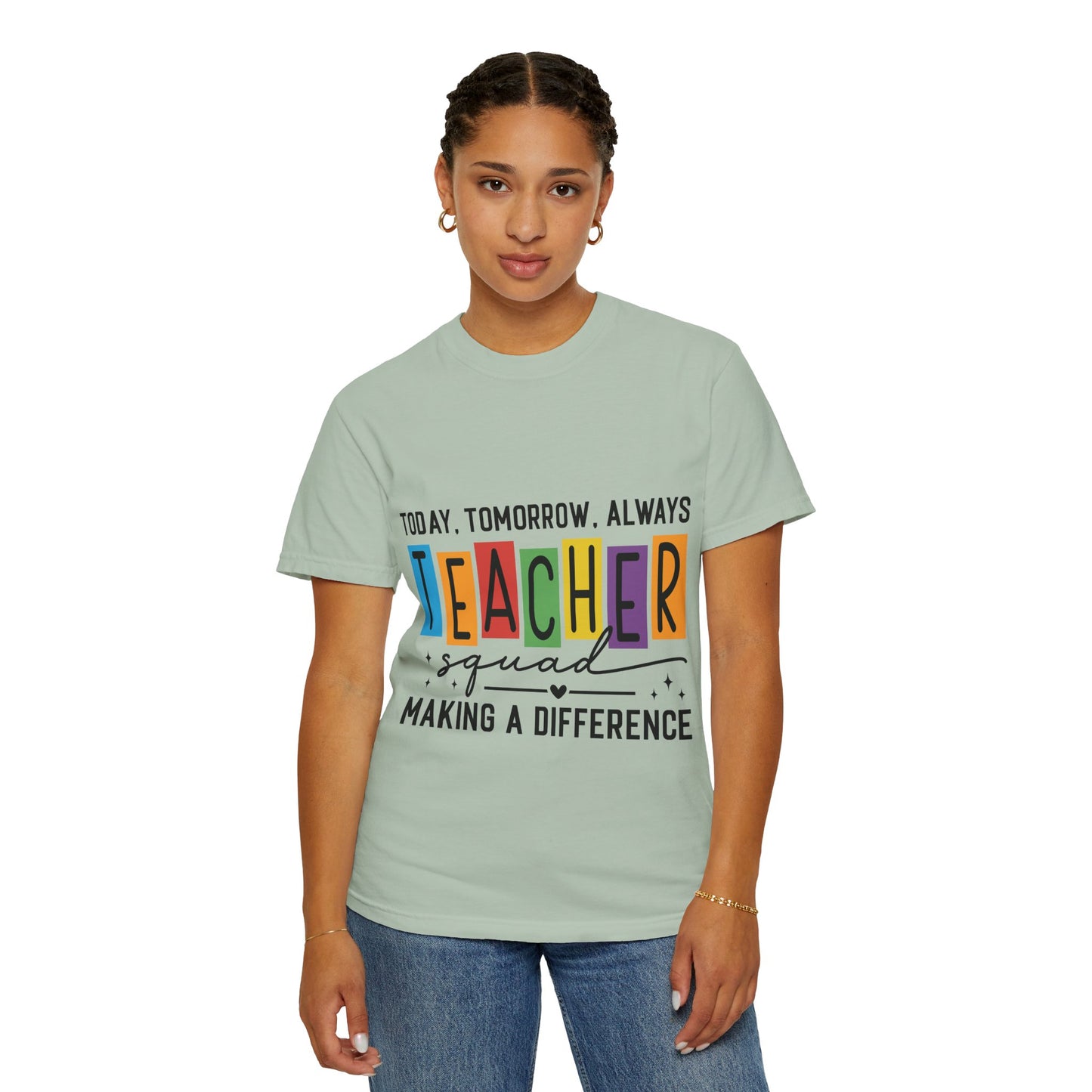 Colorful Teacher T-Shirt | Teacher Squad | Gift for Educators, School Spirit Tee, Classroom Apparel, Inspirational Teacher Gift